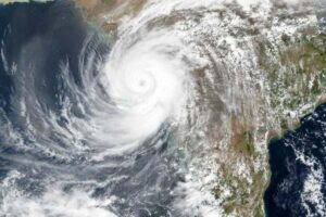 Cyclone Montha landfall