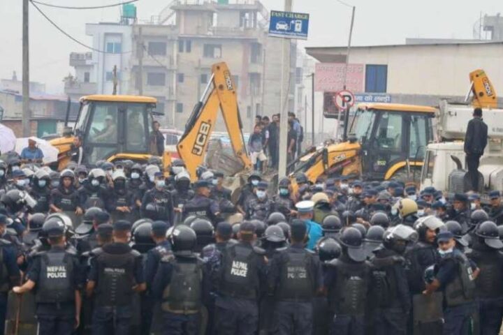 Slum demolitions in Nepal